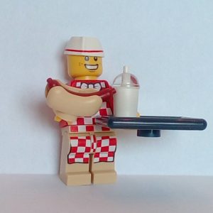 Lego Series 17 Hot Dog Vendor Minig=figure